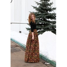 Cotton floral skirt Paisley 