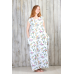 Long linen summer dress Flower