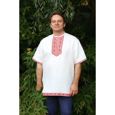 Linen Slavic shirt "Rustic"