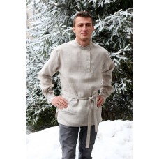 Russian Slavic kosovorotka shirt with cuffs