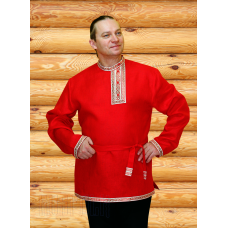 Russian Slavic linen shirt dance costume