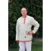 Peasant linen shirt kosovorotka Ribbons